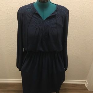 White House Black Market navy dress